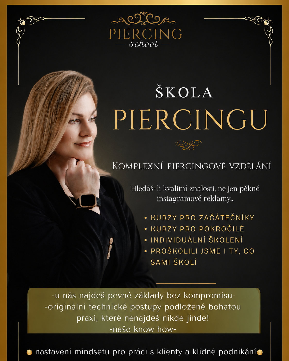 Piercing School – komplexní piercingové vzdělání